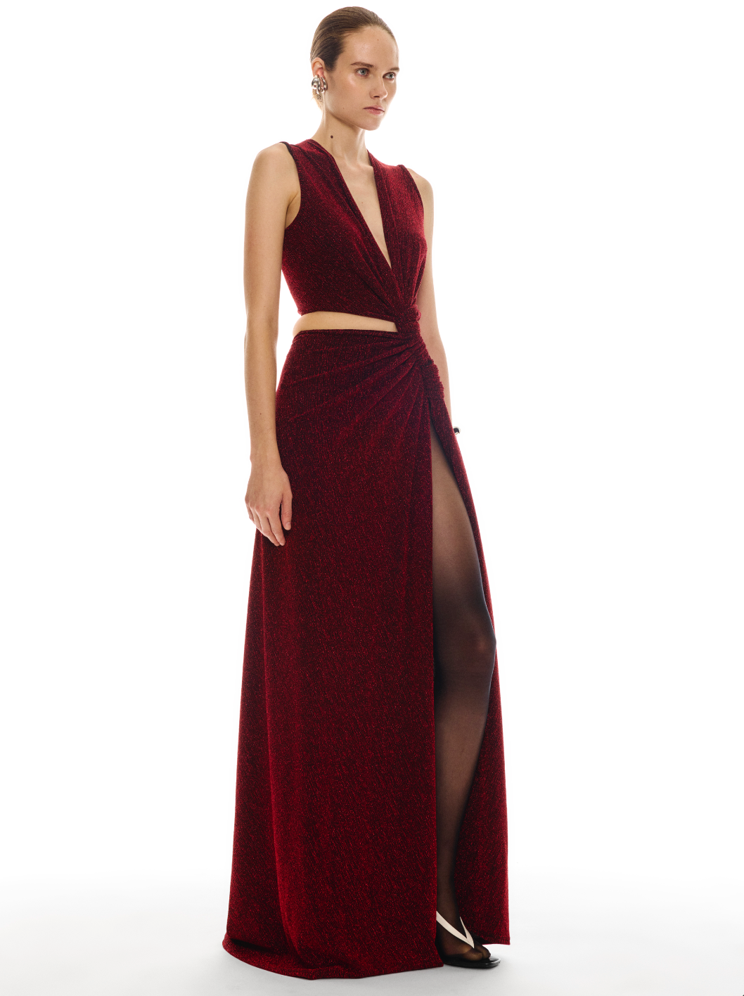Metallic Triple Loop Dress Sid Neigum Metallic Triple Loop Dress Sid Neigum